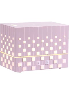 Ultrasonic Aroma Diffuser Humidifier Cube Pink 16x12x11cm