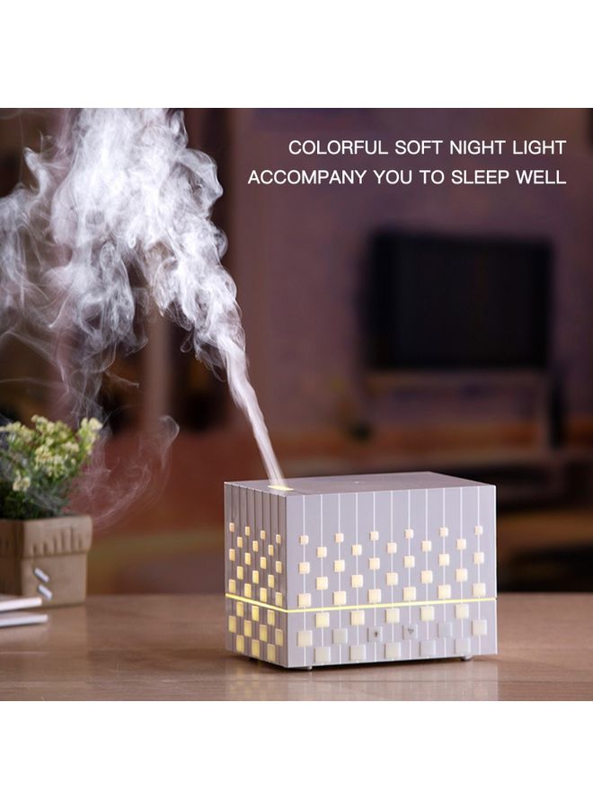 Generic Ultrasonic Aroma Diffuser Humidifier Cube Pink 16x12x11cm  - Image 5
