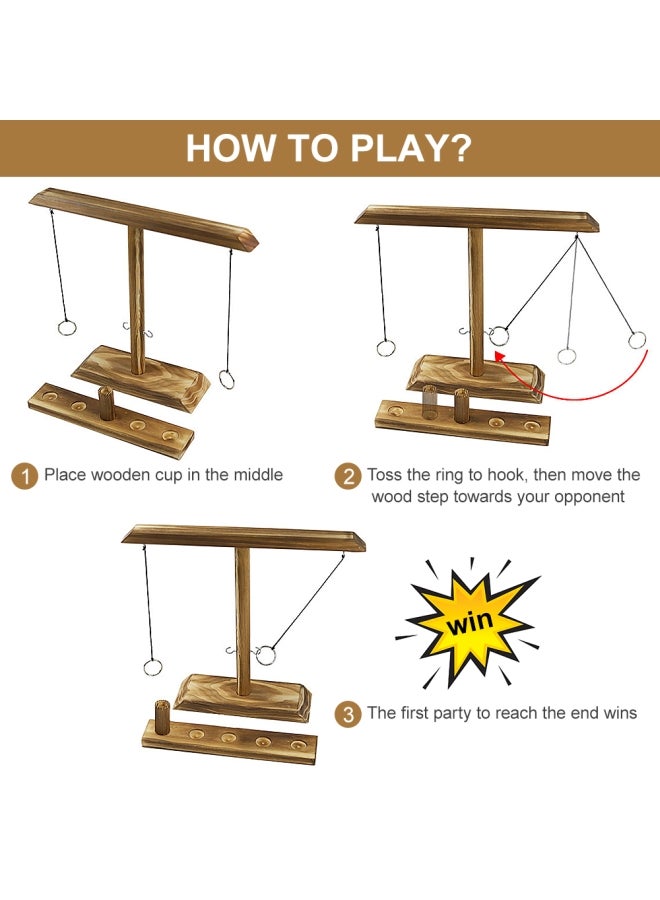 Type A Wooden Ring Toss Hook  - Image 3
