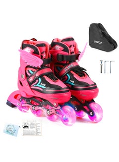 7-Piece Adjustable Inline Skates With Illuminating Wheels - v1626356417/N48935203A_1