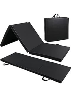 Max Strength 2" Thick Tri-Fold Folding Exercise Mat with Carrying Handles for MMA  - Image 1