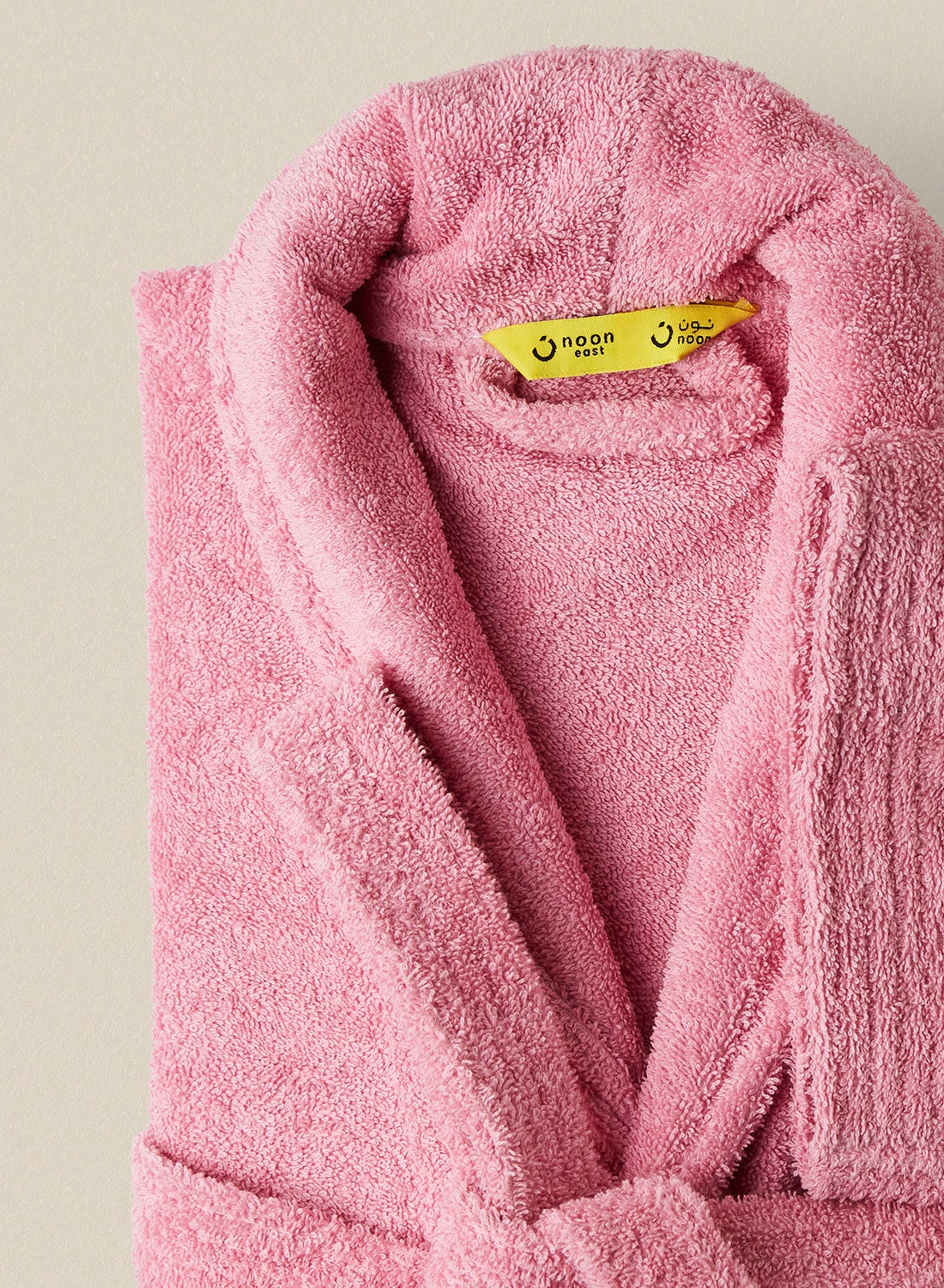 Bathrobe - 400 GSM 100% Cotton Terry Silky Soft Spa Quality Comfort - Shawl Collar & Pocket - Pink Color - 1 Piece 