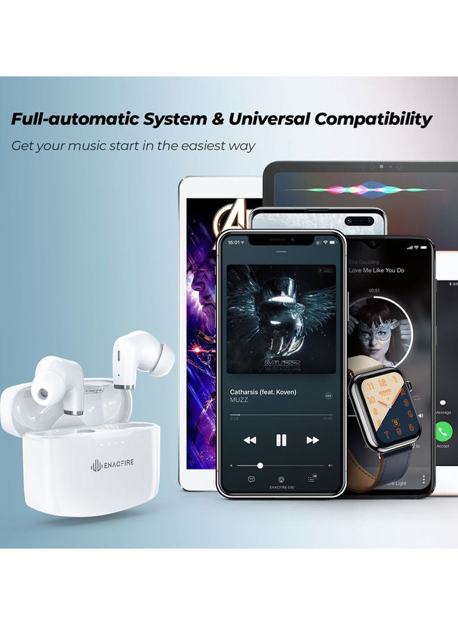 ENACFIRE - E90 Wireless Earbuds White - Image 1