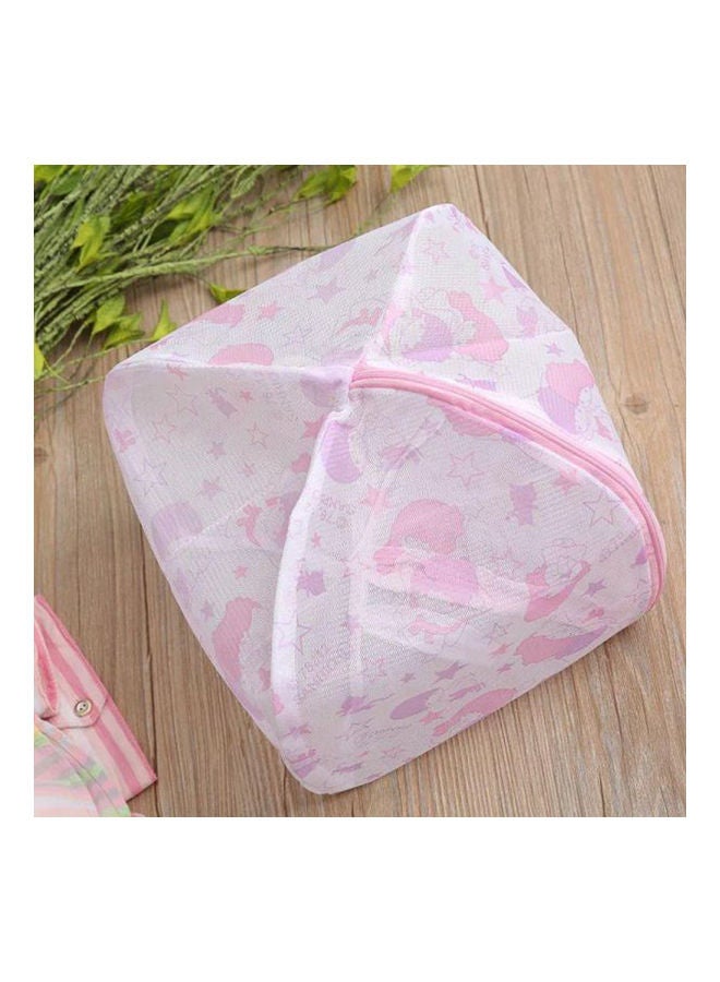 Generic - Mesh Washing Machine Bag Pink/White - Image 1