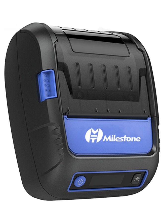 طابعة حرارية لطباعة الايصالات والبطاقات أسود/أزرق - Image 1