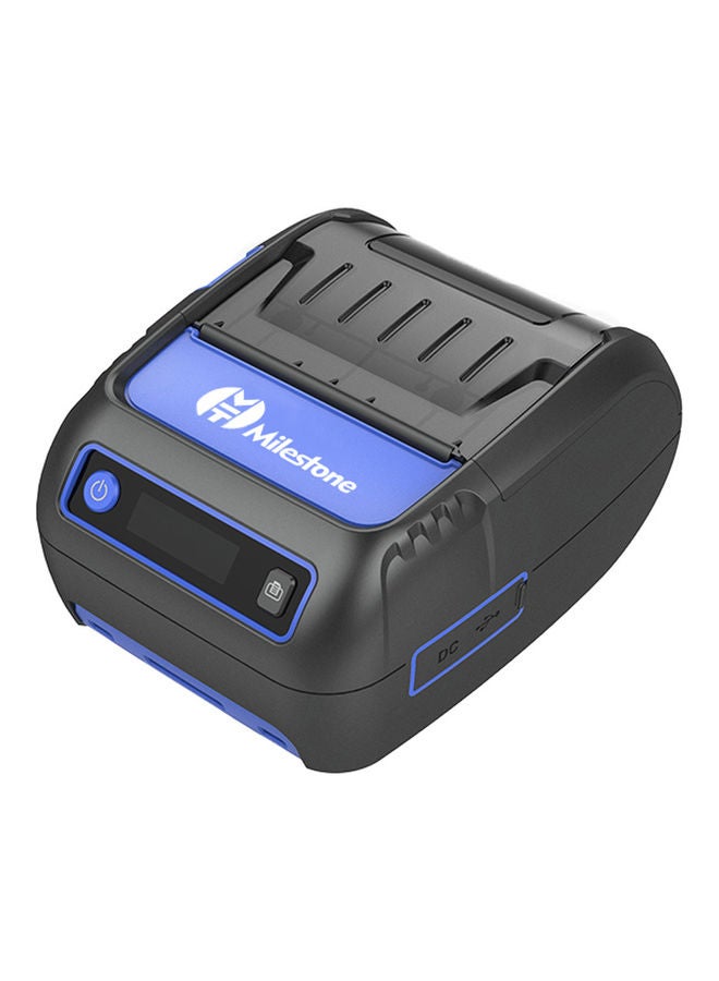 طابعة حرارية لطباعة الايصالات والبطاقات أسود/أزرق - Image 3