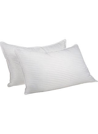 2-Piece Hotel Soft Pillow Set Polyester White 50x75cm - v1626367536/N49194787A_1