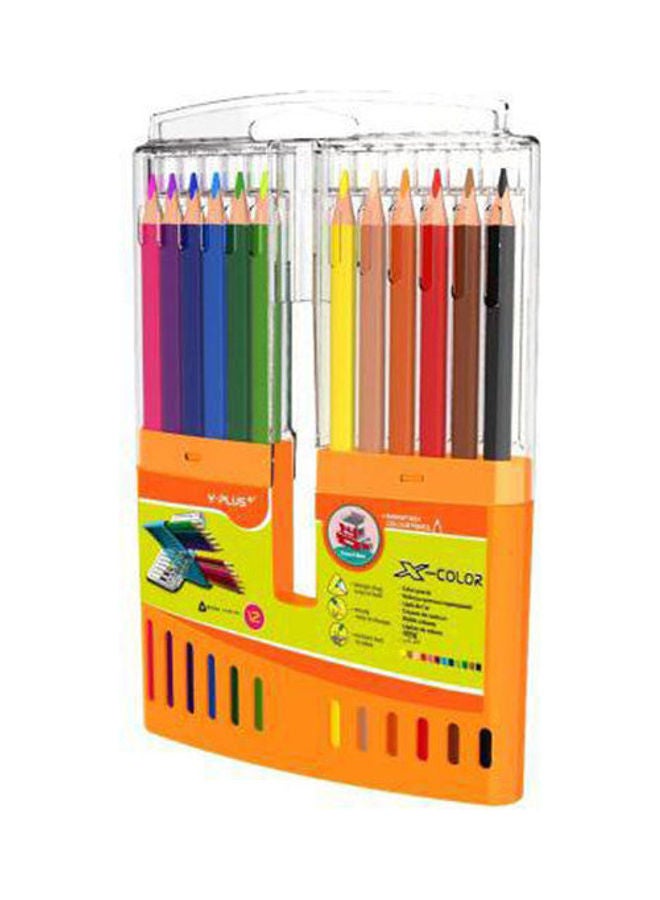 12-Piece Colored Pencils Multicolour