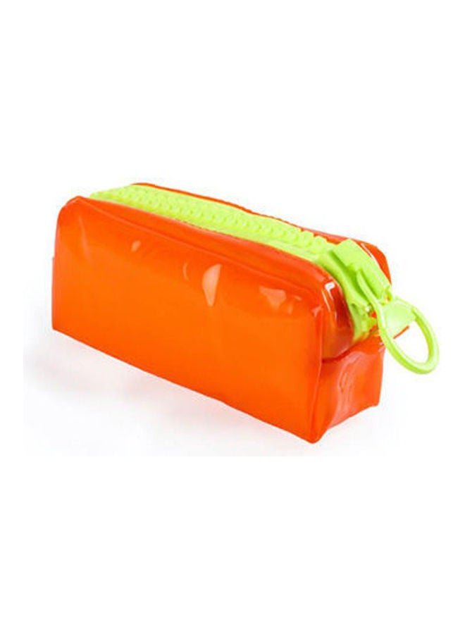 Il Case Plastic With Zipped Orange