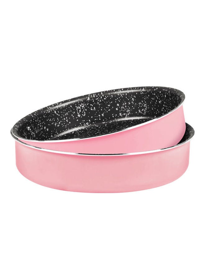 Grandi Cook Pop Round Oven Tray Set Pink 22-28cm 