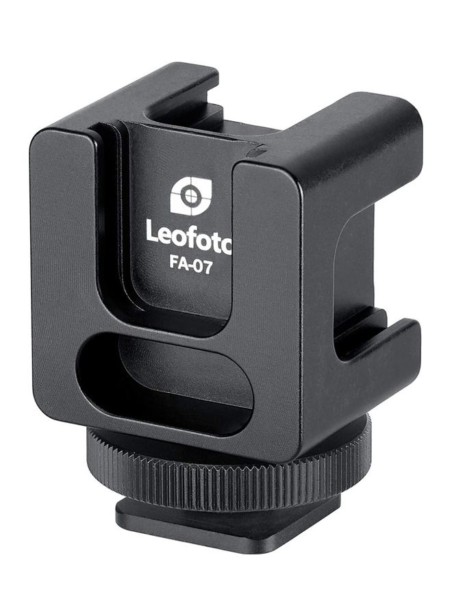 Leofoto FA-07 Cold Shoe And Hot Shoe Adapter Black - Image 2