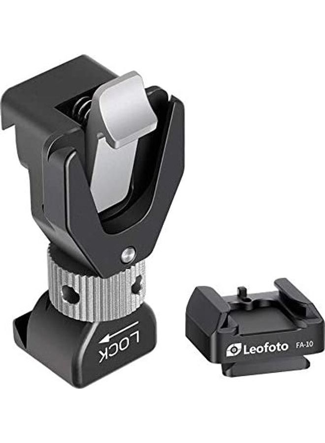 Leofoto FA-16 Kit QR Flash Adapter L Plate Side Mount Black - Image 1