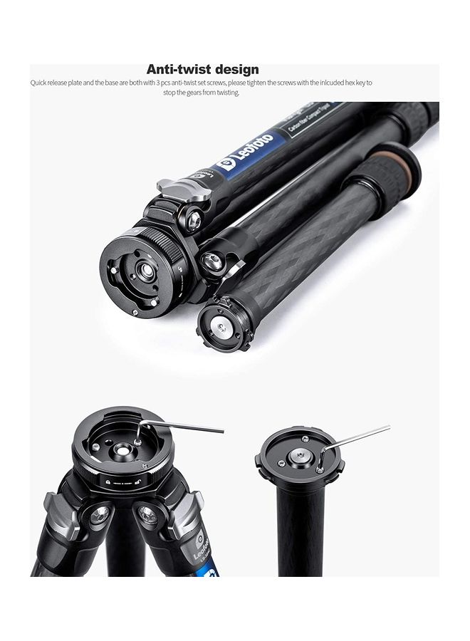 Leofoto QS-45 Quick Link Tripod Ball Head Release Mount Set Black  - Image 3