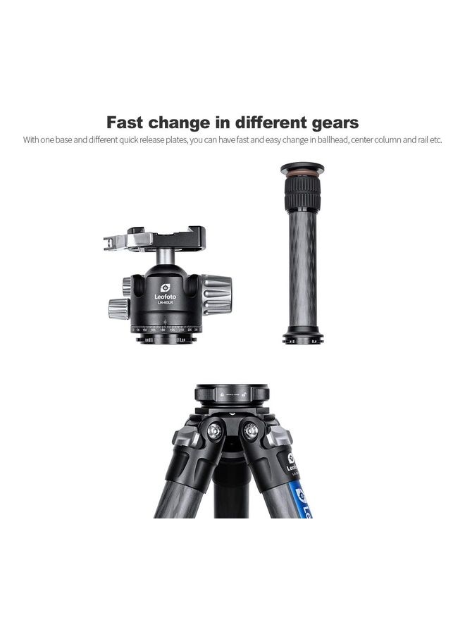 Leofoto QS-45 Quick Link Tripod Ball Head Release Mount Set Black  - Image 4