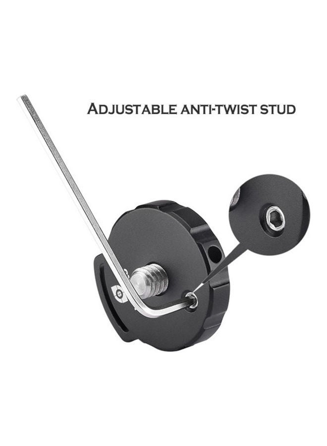 Leofoto CF-6 Conversion Adapter UNC Nut Black  - Image 2