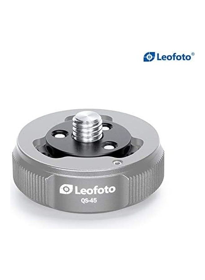 Leofoto Q45 Connecting Plate Anti-Twist Design Black  - Image 3