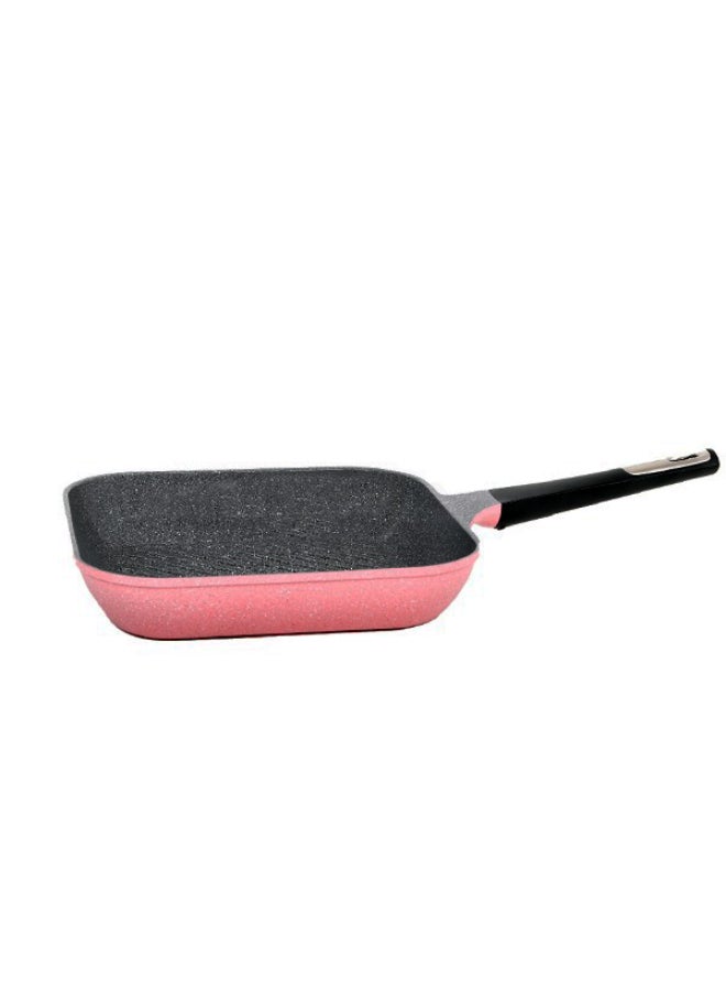 Neoflam Cookware Grill Pan Pink/Black 28 x 5.5cm - Image 1