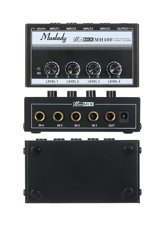 مزليدي مازج الصوت MH400 خطي صغير بضوضاء منخفضة للغاية ومزود بعدد 4 قنوات - Image 4