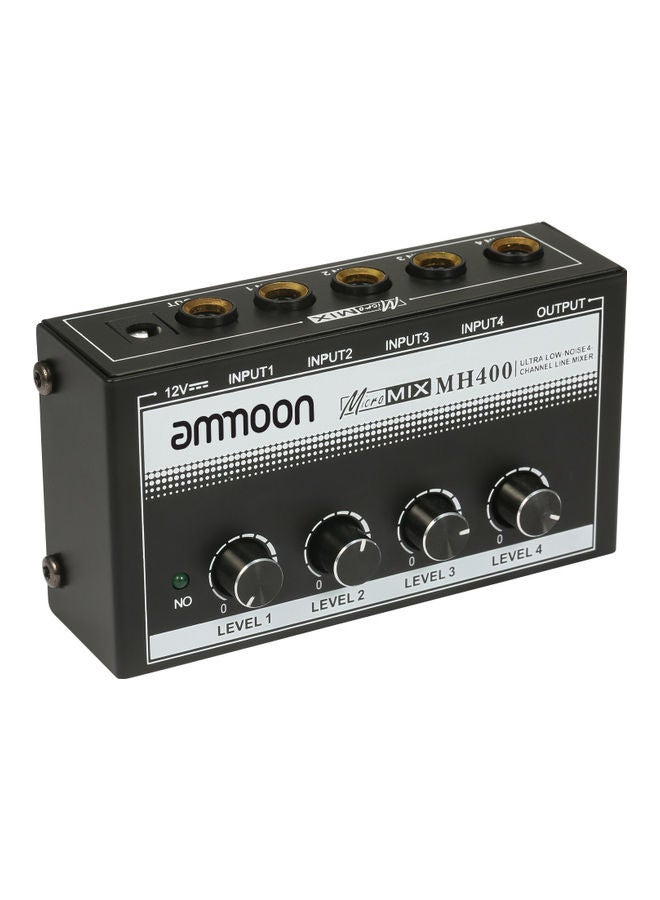 أمون مازج الصوت MH400 خطي صغير بضوضاء منخفضة للغاية ومزود بعدد 4 قنوات - Image 1