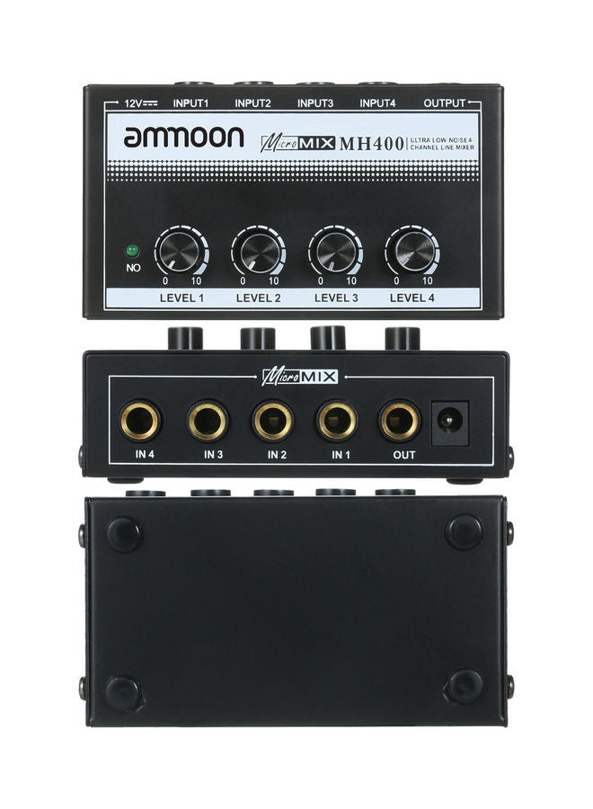 أمون مازج الصوت MH400 خطي صغير بضوضاء منخفضة للغاية ومزود بعدد 4 قنوات - Image 5