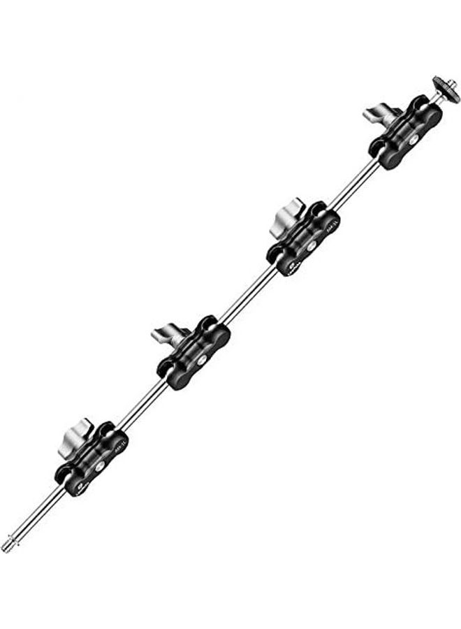 Leofoto Long Magic Arm Mounting Screw Locks Flexible And Variable Tripod Black/Silver  - Image 1