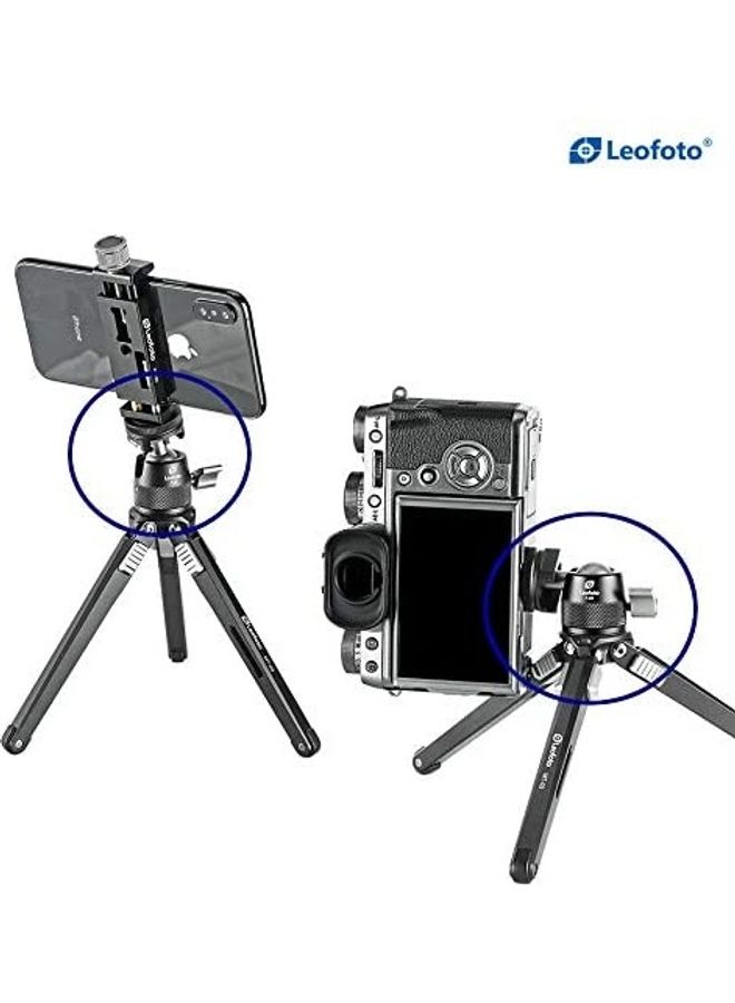 Leofoto F-19 Mini Long Neck Ball Head With Cold Shoe Mount Black - Image 3