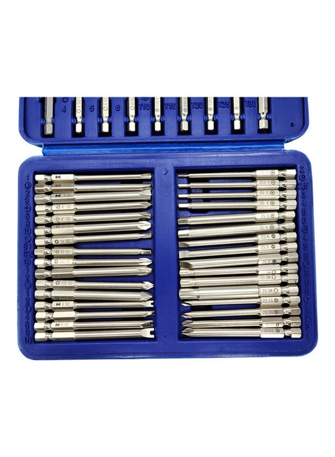 Generic 50-Piece Sandblasting Long Screwdriver Bits Set Silver 19.00X4.00X13.50cm  - Image 2