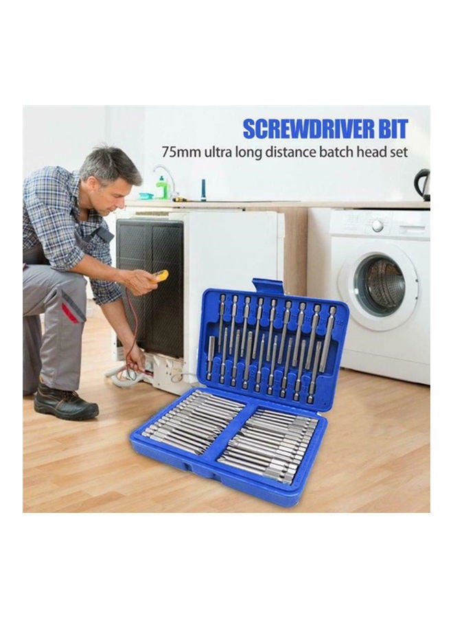 Generic 50-Piece Sandblasting Long Screwdriver Bits Set Silver 19.00X4.00X13.50cm  - Image 3
