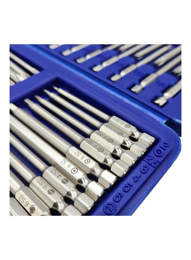 Generic 50-Piece Sandblasting Long Screwdriver Bits Set Silver 19.00X4.00X13.50cm  - Image 4