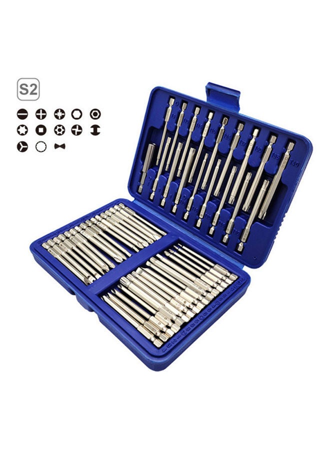 Generic 50-Piece Sandblasting Long Screwdriver Bits Set Silver 19.00X4.00X13.50cm  - Image 5