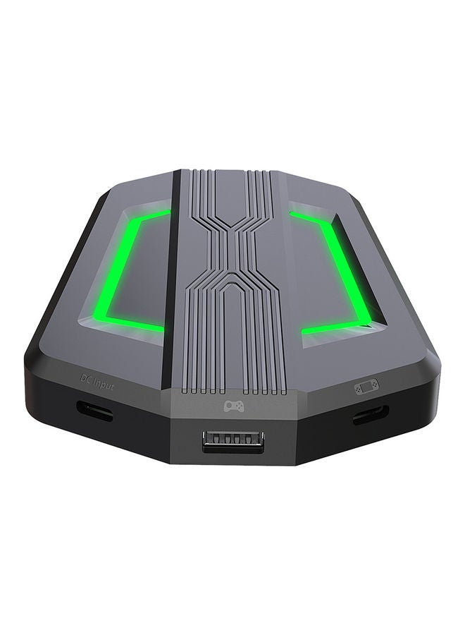 HXSJ - Wired RGB Gaming Mouse And Single-hand Keyboard With Portable Keyboard Mouse Converter Combo - Image 1