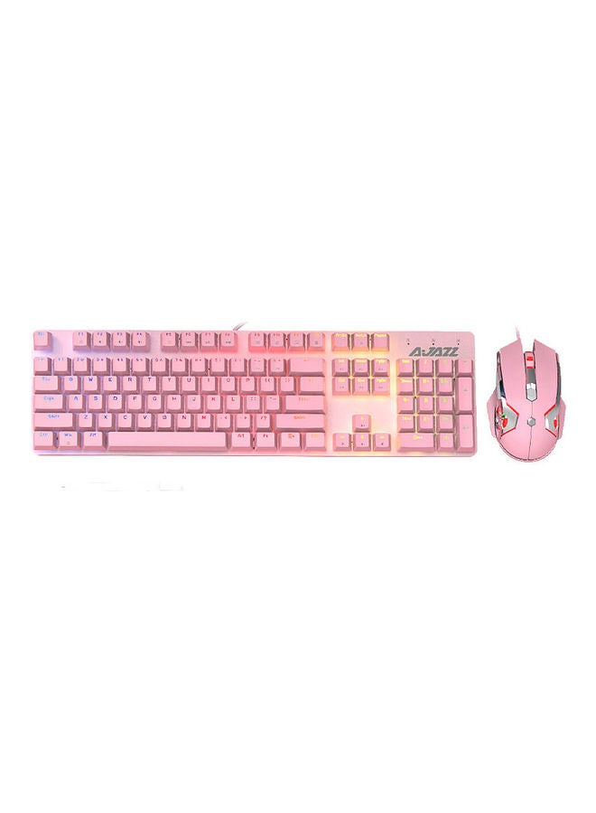 Ajazz USB Wired Gaming Keyboard Mouse Set Combo  - Image 1