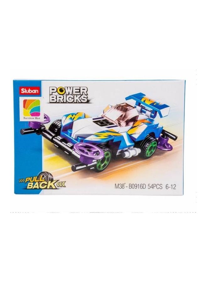 Sluban M38-B0916D 54-Piece Cube Speed Car Toy 54 6+ Years - Image 2