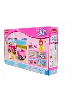 Sluban M38-B0921C 116-Piece Cube Girl's Dream Transport Car Toy 116 6+ Years  - Image 2