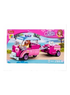 Sluban M38-B0921C 116-Piece Cube Girl's Dream Transport Car Toy 116 6+ Years  - Image 3