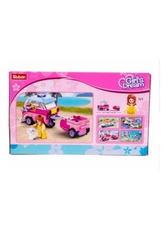 Sluban M38-B0921C 116-Piece Cube Girl's Dream Transport Car Toy 116 6+ Years  - Image 4