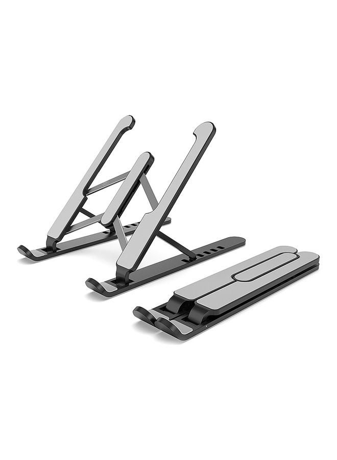 Portable Adjustable Laptop Tablet Stand Black - Image 1