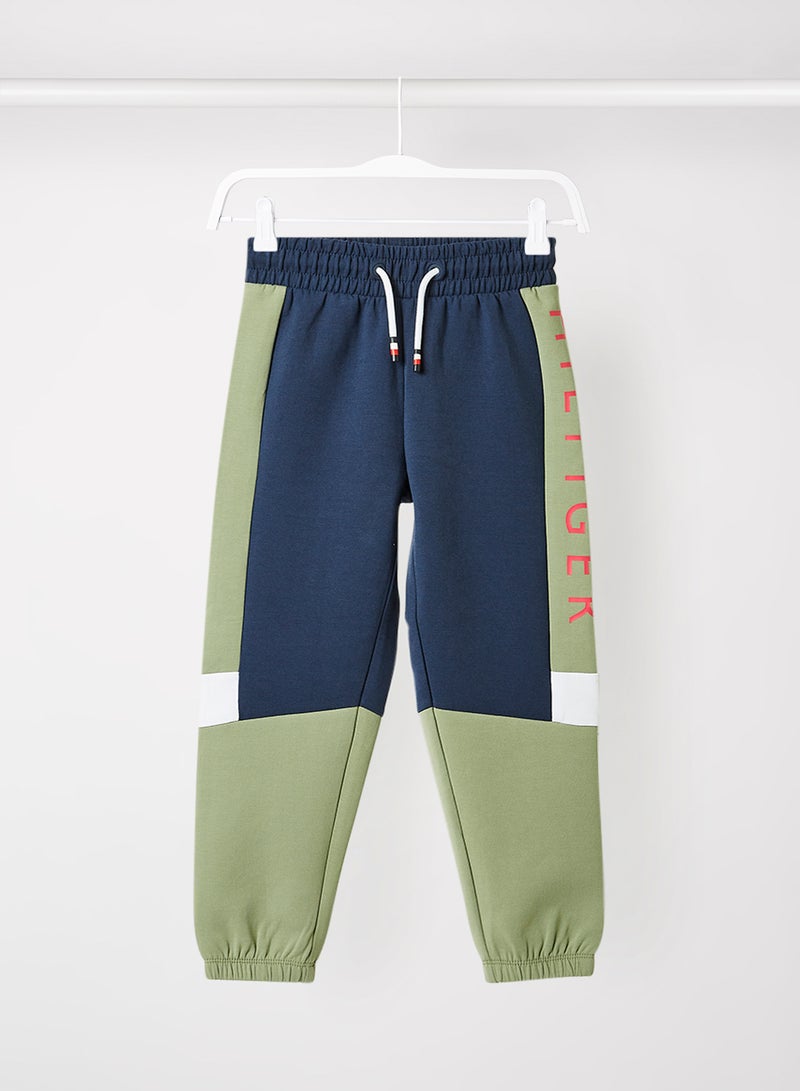 TOMMY HILFIGER - Boys Colourblock Joggers Multicolour - Image 1