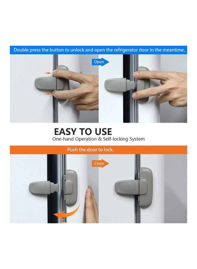 XiuWoo - Baby Safety Freezer Door Lock Grey - Image 1
