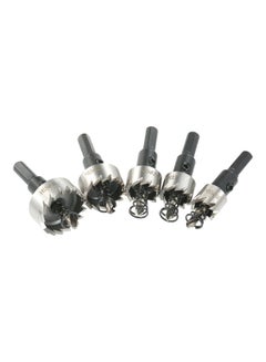 Generic 5-Piece HSS Hole Saw With Separate Storage Case And Wrenches Set Silver 15.00X3.50X10.50cm  - Image 3