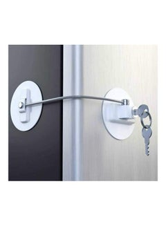 XiuWoo Refrigerator Child Safety Lock With 2 Keys White  - Image 1