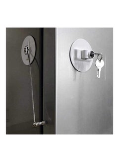 XiuWoo Refrigerator Child Safety Lock With 2 Keys White  - Image 4
