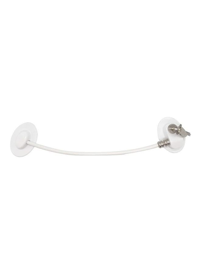 XiuWoo - 2 Pack Refrigerator Door Locks With 4 keys White - Image 1