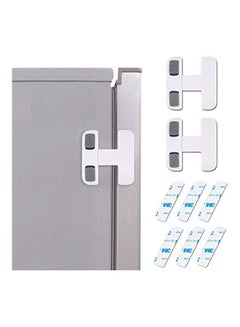 XiuWoo 3-Piece Baby Safe Refrigerator Door Lock White  - Image 1