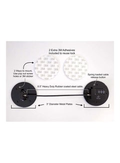 XiuWoo 2 Pack Fridge Door Digit Combination Lock Black  - Image 2