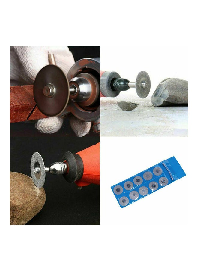 10-Piece Saw Blades with 2 Sharp Multicolour