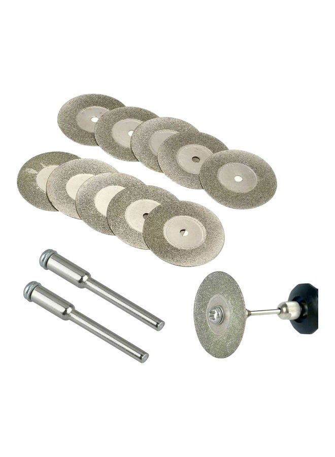 10-Piece Saw Blades with 2 Sharp Multicolour