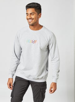 DEDICATED Peanuts Logo Sweatshirt Grey  - Image 1