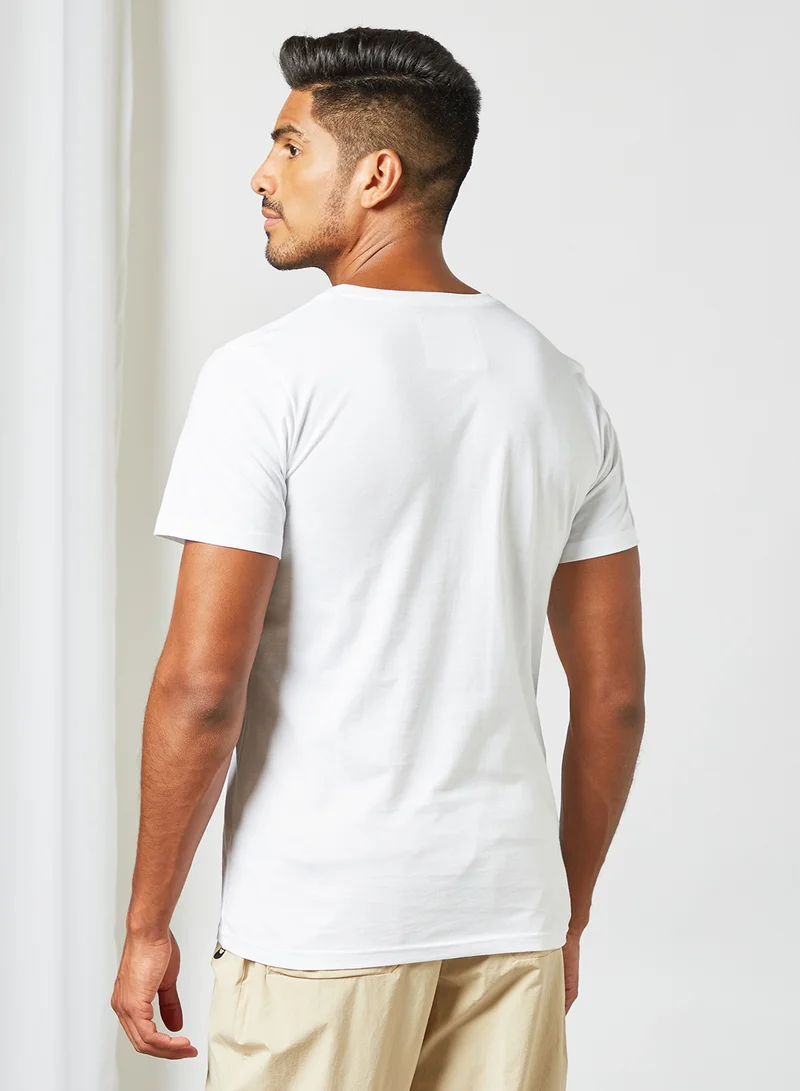 DEDICATED Palm Tree Print T-Shirt White
