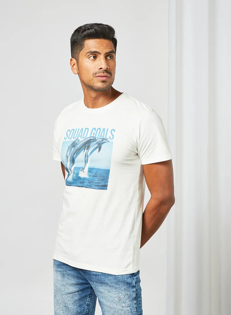 DEDICATED Whale Graphic Print T-Shirt